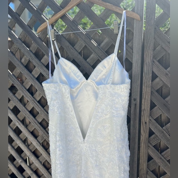 NWOT Dream Romance Beaded Tulle Trumpet Maxi Dress - Picture 11 of 14